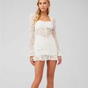 For Love And Lemons White Lace Dress